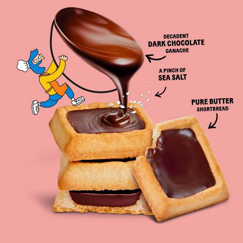 slide 4 of 8, Michel et Augustin Dark Chocolate Cookies Squares Bag - 4.4oz/15ct, 4.4 oz, 15 ct