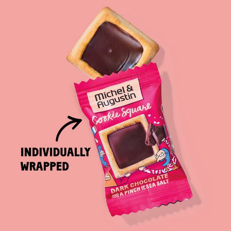 slide 5 of 8, Michel et Augustin Dark Chocolate Cookies Squares Bag - 4.4oz/15ct, 4.4 oz, 15 ct