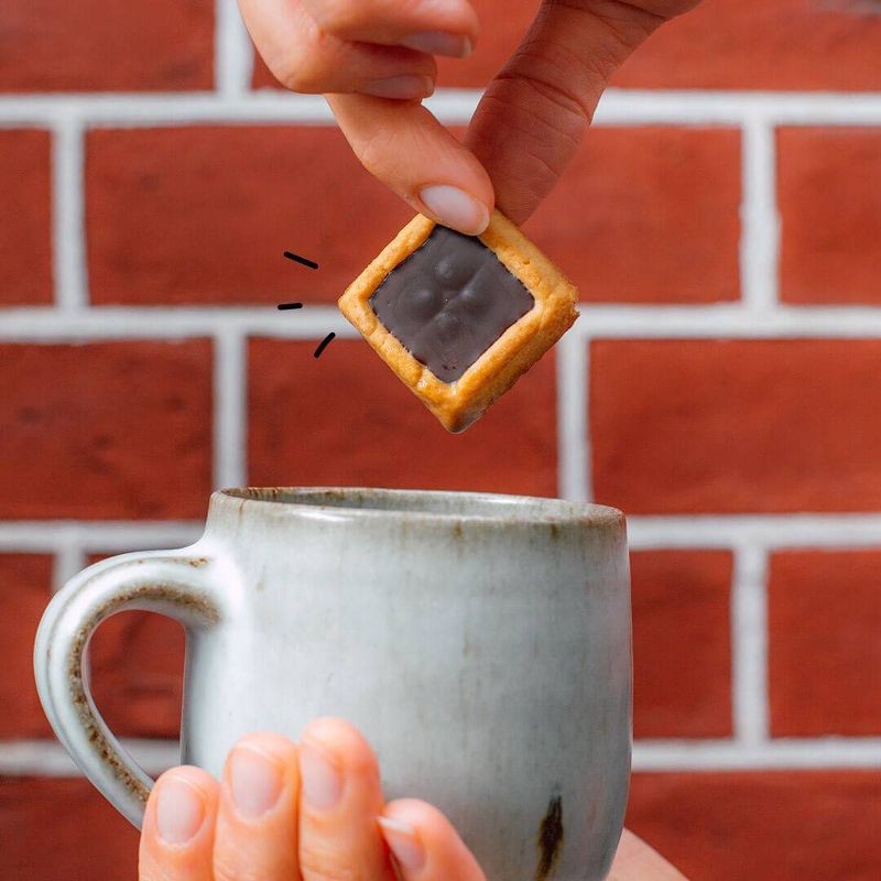 slide 7 of 8, Michel et Augustin Dark Chocolate Cookies Squares Bag - 4.4oz/15ct, 4.4 oz, 15 ct