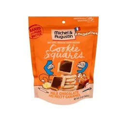 Michel et Augustin Shortbread Milk Chocolate Caramel Cookie Squares Bag - 5oz/15ct