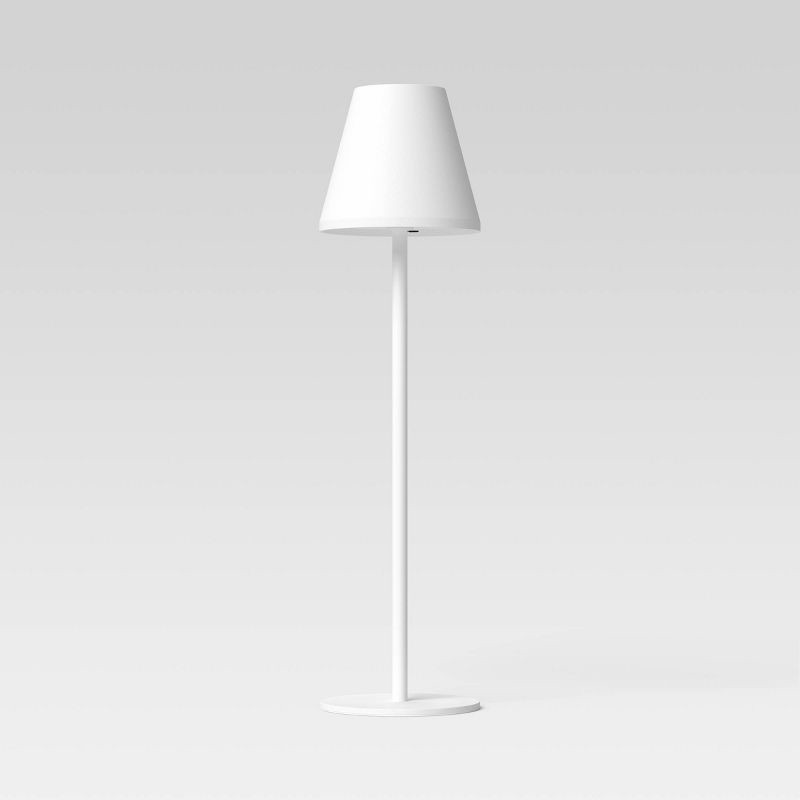 slide 2 of 4, 14" Rechargeable Cordless Table Lamp with Touch Control and 3 Brightness Levels White - Room Essentials™, 1 ct