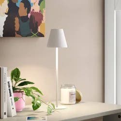 14" Rechargeable Cordless Table Lamp with Touch Control and 3 Brightness Levels White - Room Essentials™