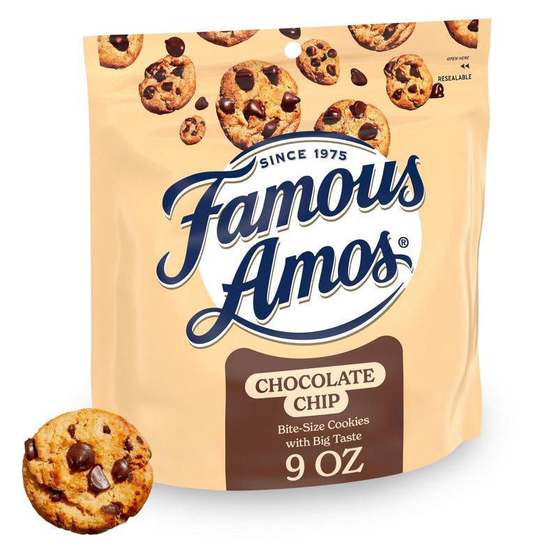 slide 1 of 11, Famous Amos Chocolate Chip Cookies - 9oz, 9 oz
