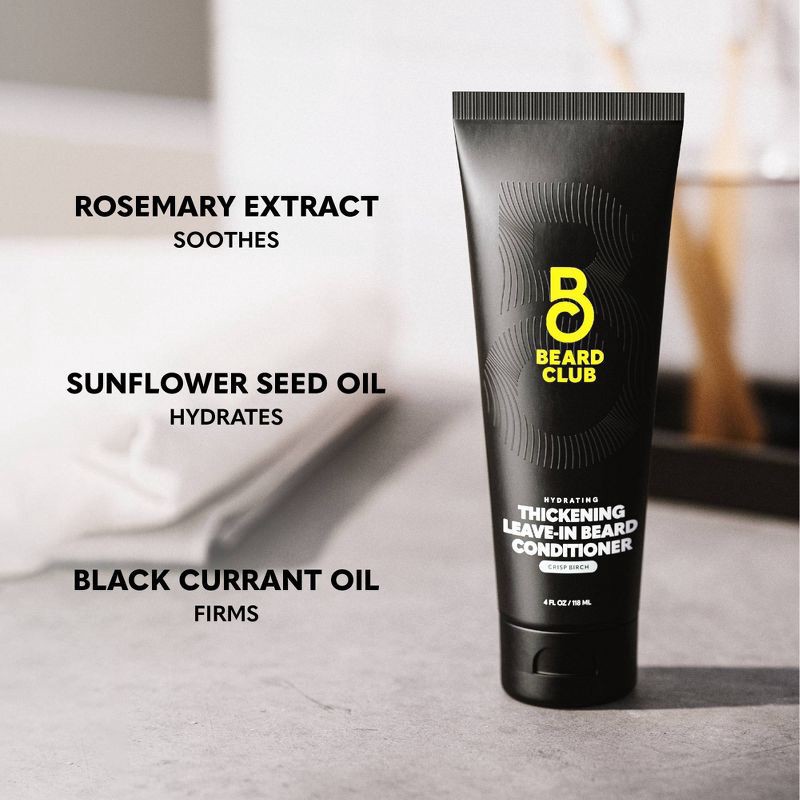 slide 5 of 6, Beard Club Leave-In Thickening Beard Conditioner - Crisp Birch - 4 fl oz, 4 oz