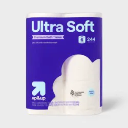 Premium Ultra Soft Toilet Paper - 6 Rolls - up&up™