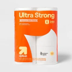 Premium Ultra Strong Toilet Paper - 6 Rolls - up&up™