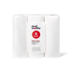 Make-A-Size Paper Towels - 6 Rolls - Dealworthy™
