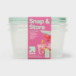 Snap & Store Rectangle Food Storage Containers - 48 fl oz/2ct - up&up™
