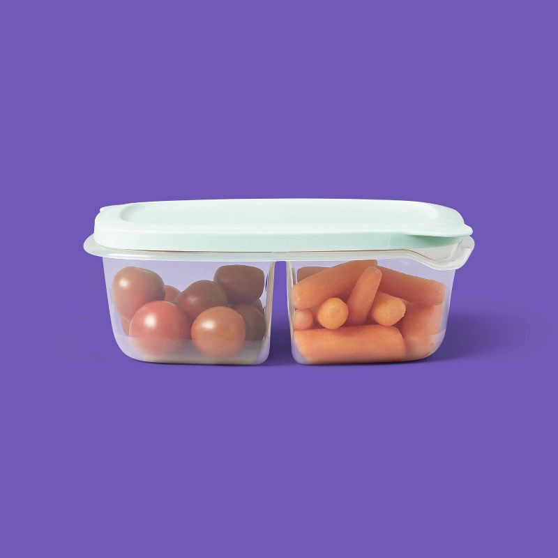 slide 2 of 3, Snap & Store Divided Rectangle Food Storage Containers - 28 fl oz/3ct - up&up™, 28 fl oz, 3 ct