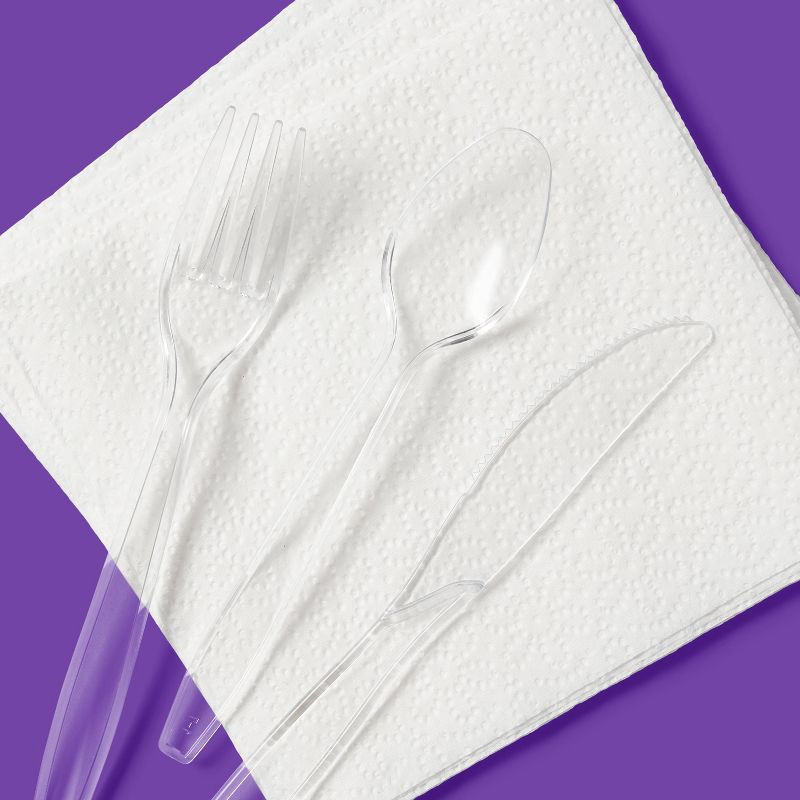 slide 2 of 3, Premium Plastic Forks, Spoons and Knives - 48ct - up&up™, 48 ct