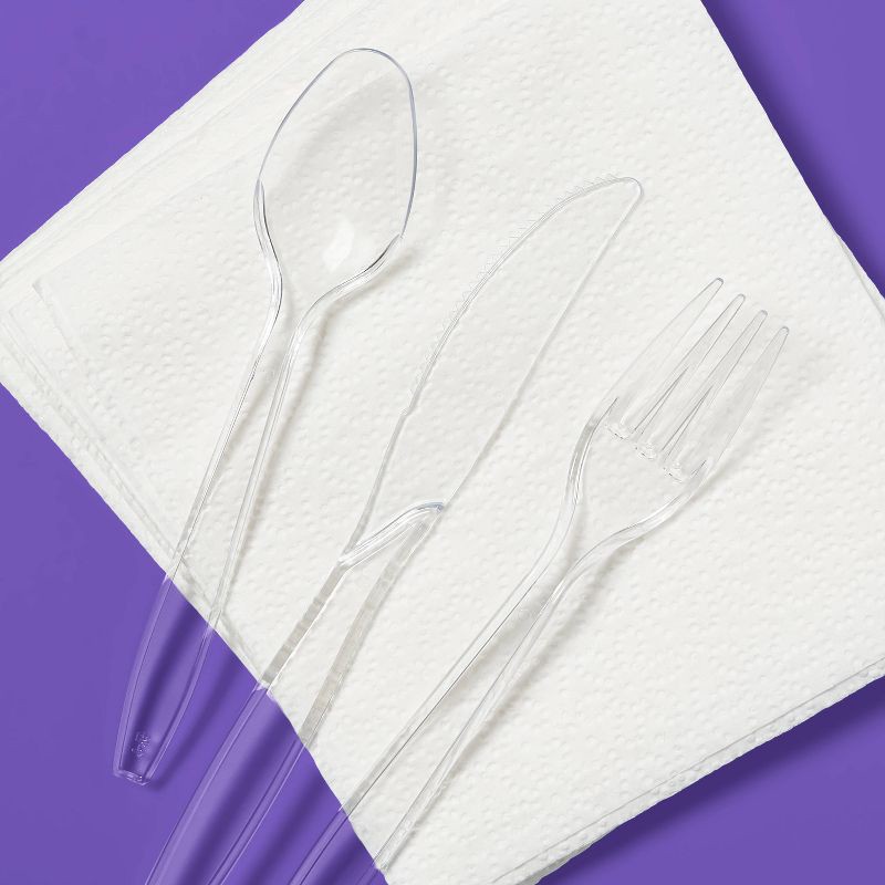 slide 2 of 3, Premium Plastic Forks, Spoons and Knives - 192ct - up&up™, 192 ct