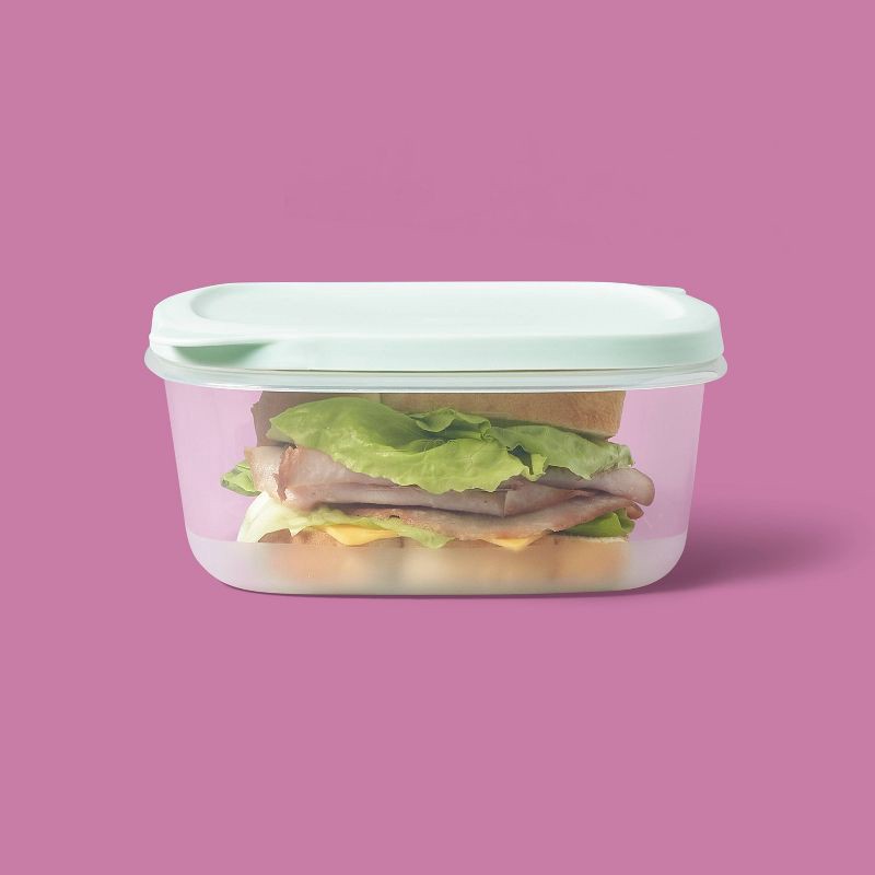 slide 2 of 3, Snap & Store Deep Square Food Storage Containers - 40 fl oz/2ct - up&up™, 40 fl oz, 2 ct