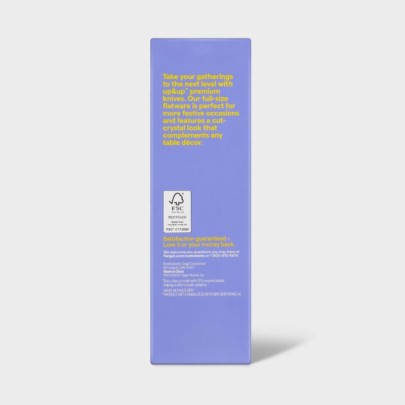 slide 3 of 3, Premium Clear Plastic Knives - 48ct - up&up™, 48 ct