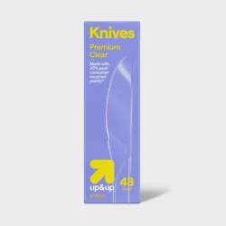 Premium Clear Plastic Knives - 48ct - up&up™