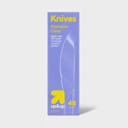 Premium Clear Plastic Knives - 48ct - up&up™