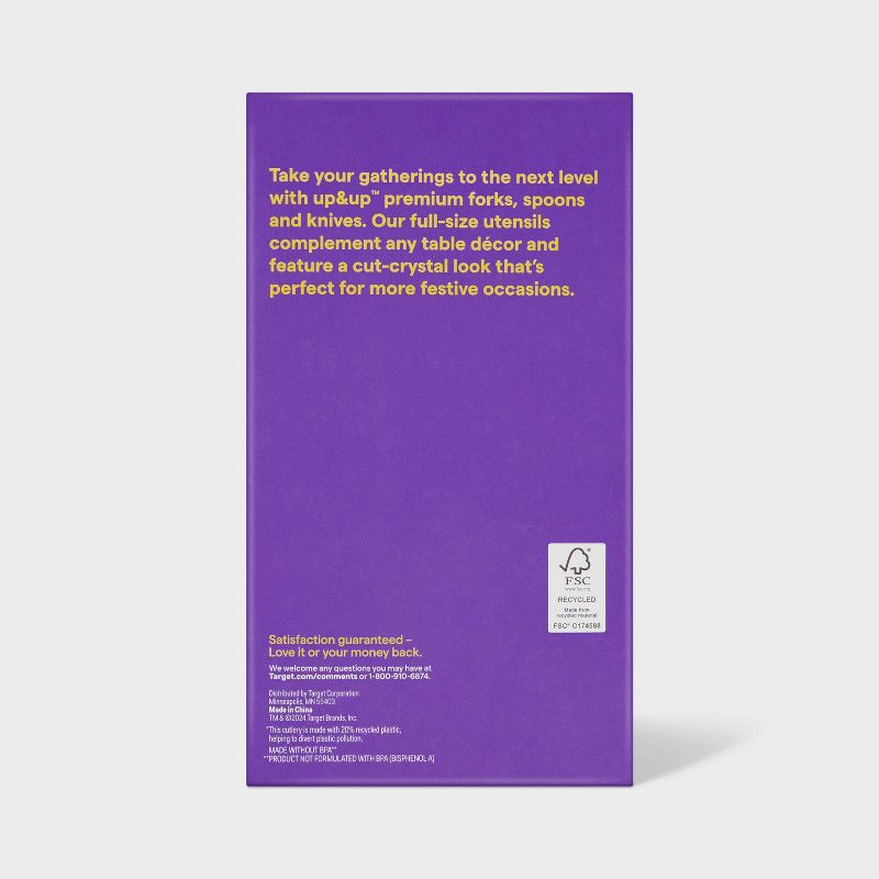 slide 3 of 3, Premium Plastic Forks, Spoons and Knives - 72ct - up&up™, 72 ct