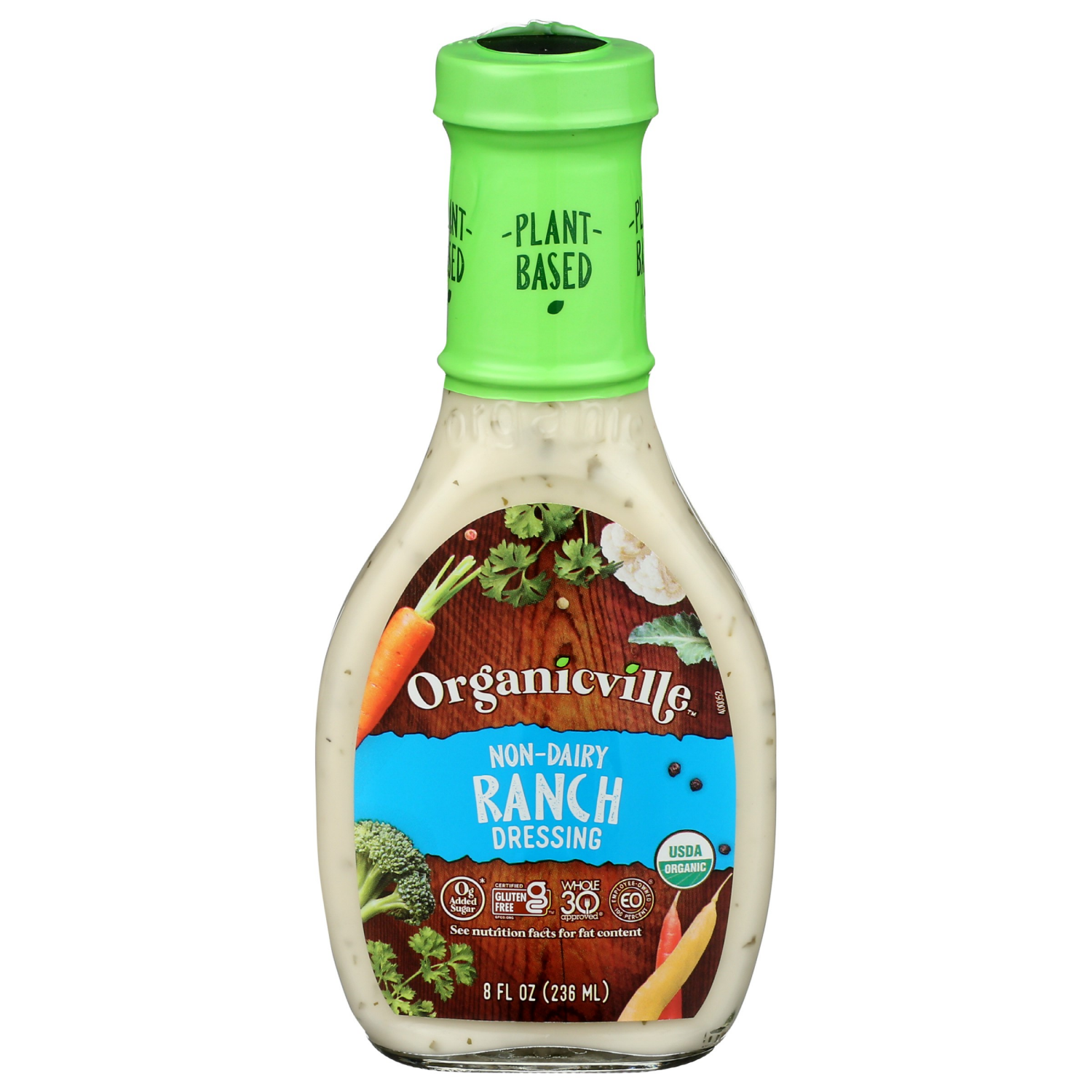 slide 1 of 2, Organicville Non-Dairy Ranch Dressing 8 fl oz, 8 fl oz
