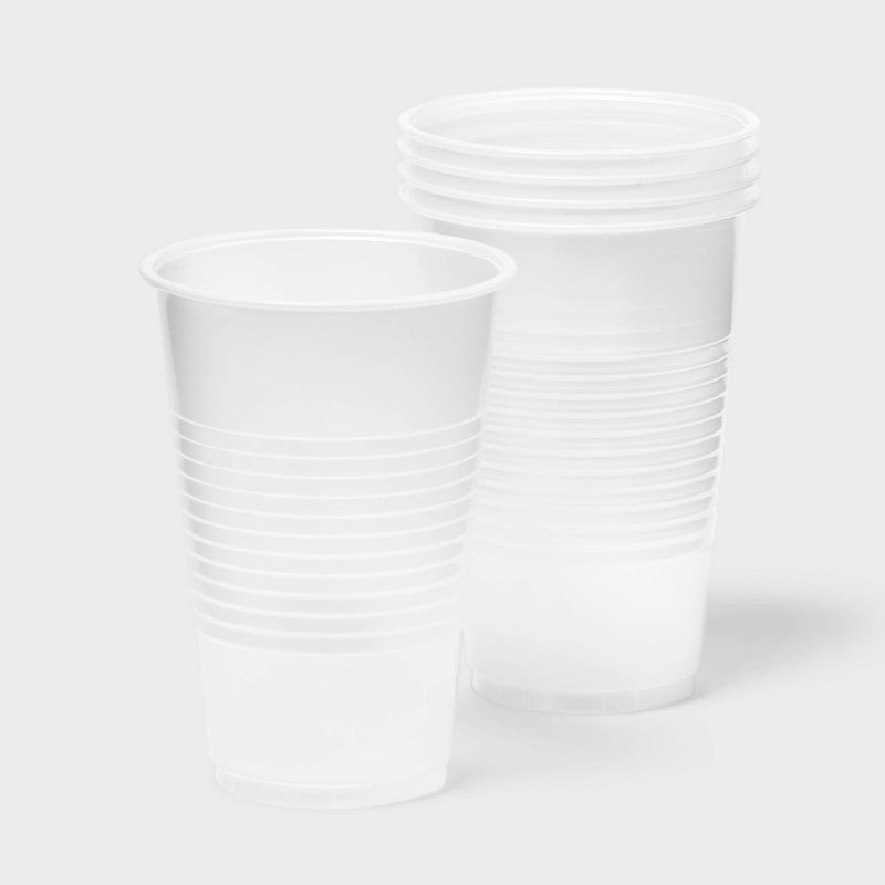 slide 2 of 3, Clear Disposable Cups - 9 fl oz/80ct - Dealworthy™, 80 ct; 9 fl oz