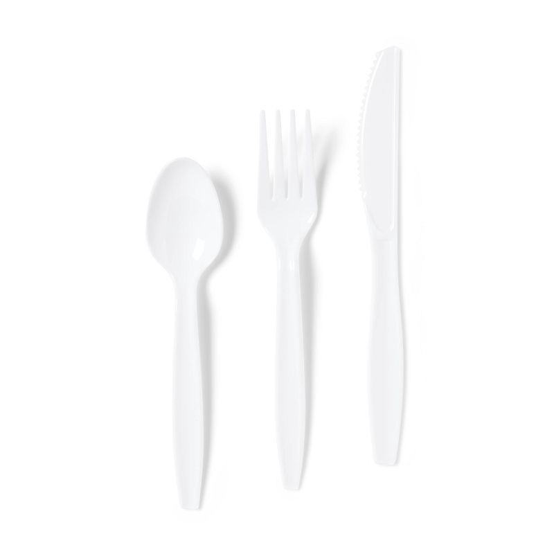 slide 2 of 3, Plastic Forks, Spoons and Knives - 120ct - Dealworthy™, 120 ct