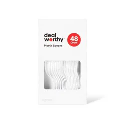 Plastic Spoons - 48ct - Dealworthy™