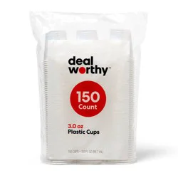 White Disposable Cups - 3oz/150ct - Dealworthy™