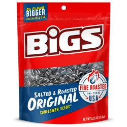 BIGS Salted & Roasted Original Sunflower Seeds, 5.35 oz. Bag