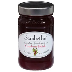 Sarabeth's Legendary Cranberry Relish Spreadable Fruit 18 oz