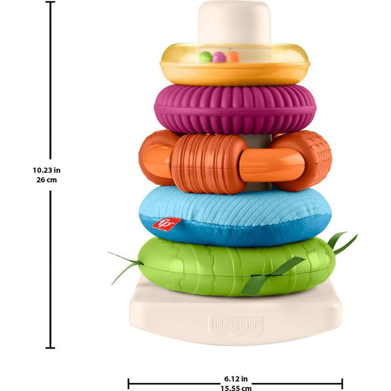 slide 5 of 6, Fisher-Price Sensory Rock-A-Stack, 1 ct