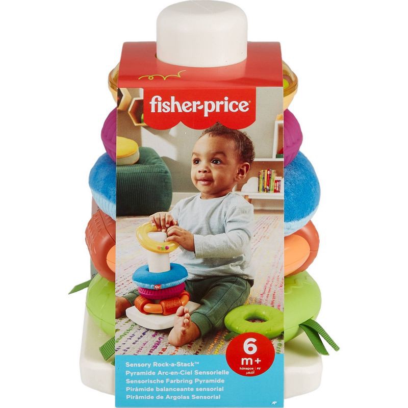 slide 6 of 6, Fisher-Price Sensory Rock-A-Stack, 1 ct