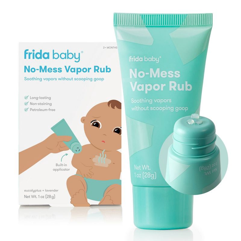 slide 1 of 6, Frida Baby No-Mess Vapor Rub for Chest, Neck, and Back - Soothing Eucalyptus & Lavender, 1 ct