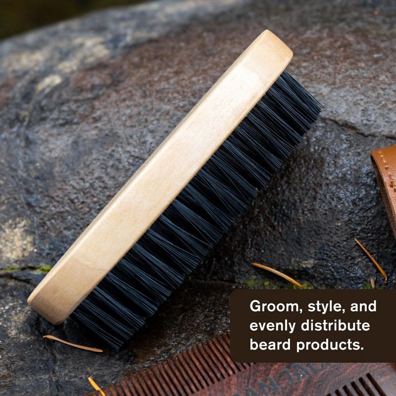 slide 4 of 9, Every Man Jack Men's Beard Hair Brush with Cruelty-Free Vegan Bristles, 1 ct