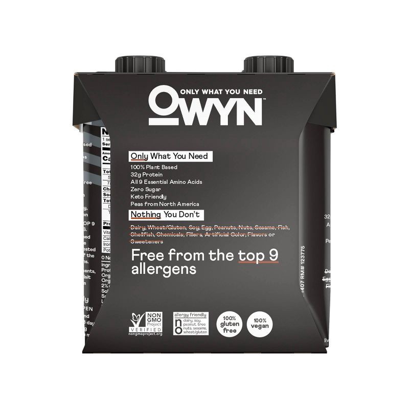 slide 2 of 4, OWYN Pro Elite 32g Dairy Free Protein Shake Sea Salt Caramel Non-Caffeinated - 44.6 fl oz/4pk, 32 gram, 44.6 fl oz, 4 ct