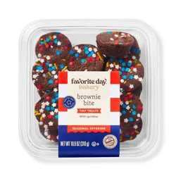Patriotic Red, White and Blue Sprinkle Brownie Bites - 10.9oz/16ct - Favorite Day™