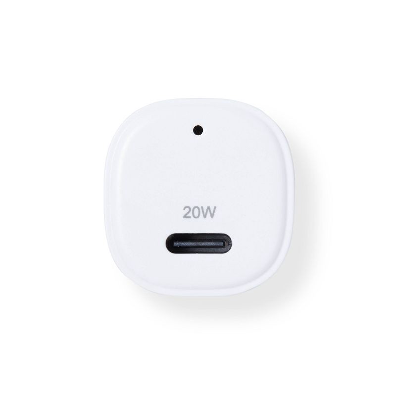 slide 4 of 4, Single Port 20W USB-C Car Charger - dealworthy™ White: 3A Fast Charging Adapter, 1 ct