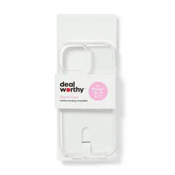 iPhone 16e/iPhone 15/iPhone14/iPhone13 Case - dealworthy™ Clear: Wireless Charging Compatible TPU Cover