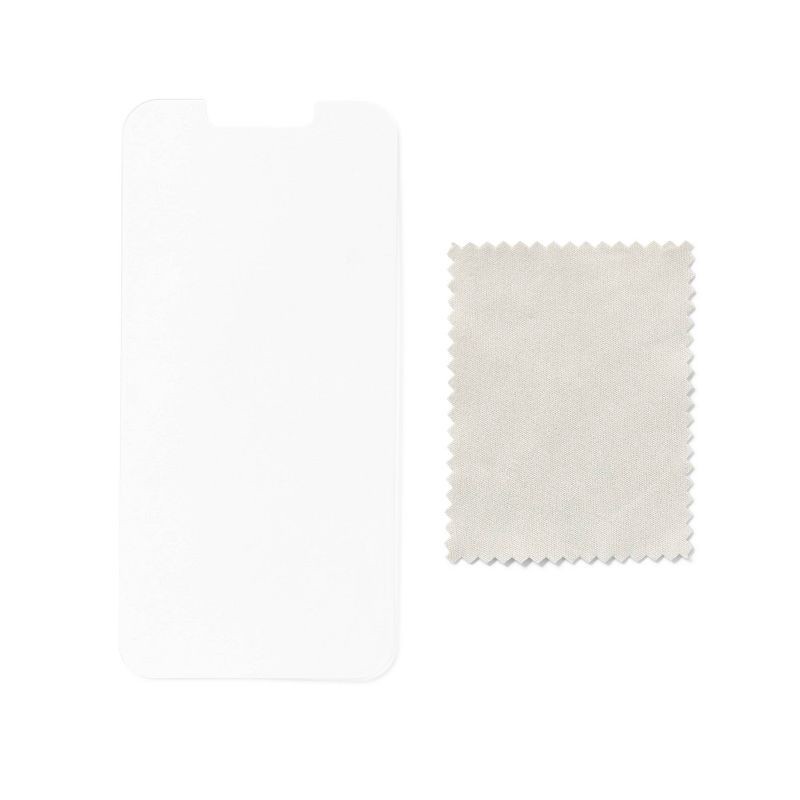 slide 2 of 4, Apple iPhone 16e/iPhone 14/iPhone 13/iPhone 13 Pro Screen Protector - dealworthy™: Anti-Fingerprint Shatter-Resistant Tempered Glass, 1 ct