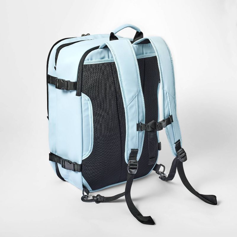 slide 5 of 6, 35L Travel Backpack Muddy Aqua - Open Story™: Water-Resistant, 35 liter