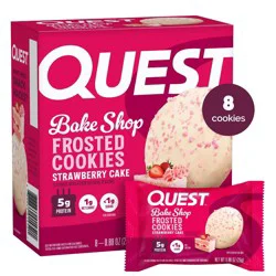 Quest Nutrition Protein Bars - Strawberry Frosted Cookie - 7.05oz/8ct