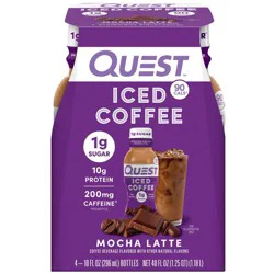 Quest Nutrition Mocha Latte Caffeinated Protein Iced Coffee - 4ct