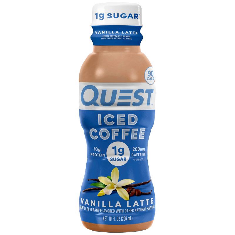 slide 4 of 5, Quest Nutrition Vanilla Latte Caffeinated Protein Iced Coffee - 4ct, 4 ct