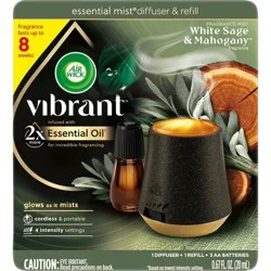 Air Wick Vibrant Essential Mist Starter Kit - White Sage Mahogany 1+1 - 0.67 fl oz
