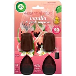 Air Wick Essential Mist Refill - Vanilla & Pink Papaya - 1.34 fl oz