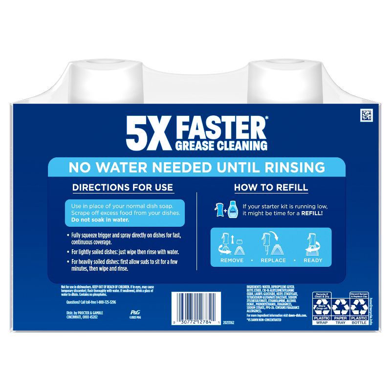 slide 14 of 14, Dawn Fresh Platinum Powerwash Dish Spray Refill - 2ct, 2 ct