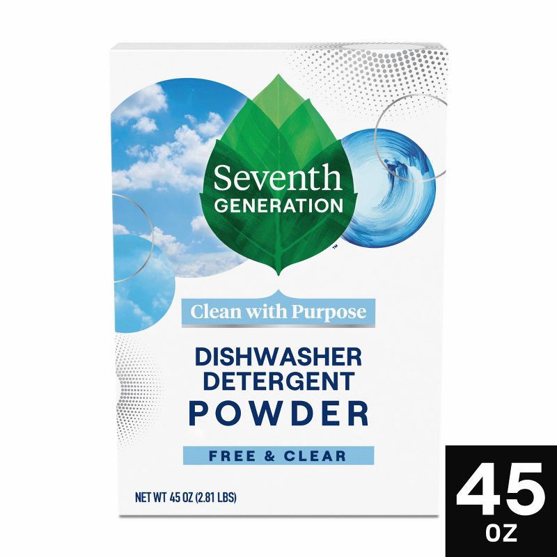 slide 1 of 7, Seventh Generation Free & Clear Auto Dishwasher Detergent Powder - 45oz, 45 oz
