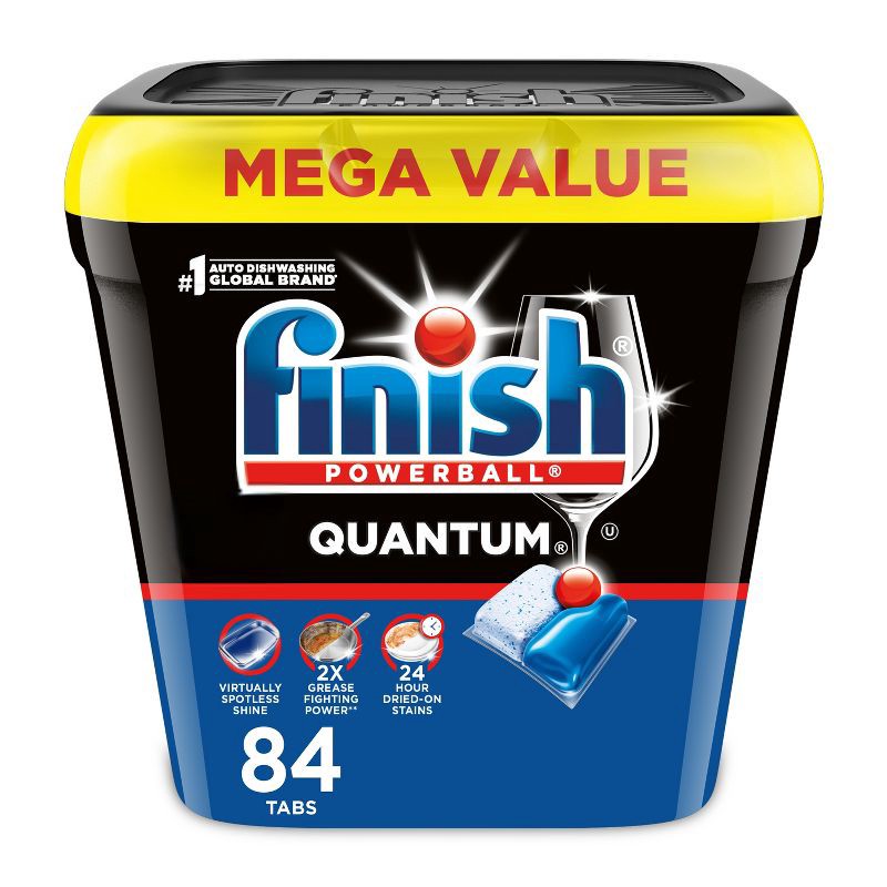 slide 1 of 9, Finish Quantum Dishwasher Detergent Tablets - 84ct, 84 ct