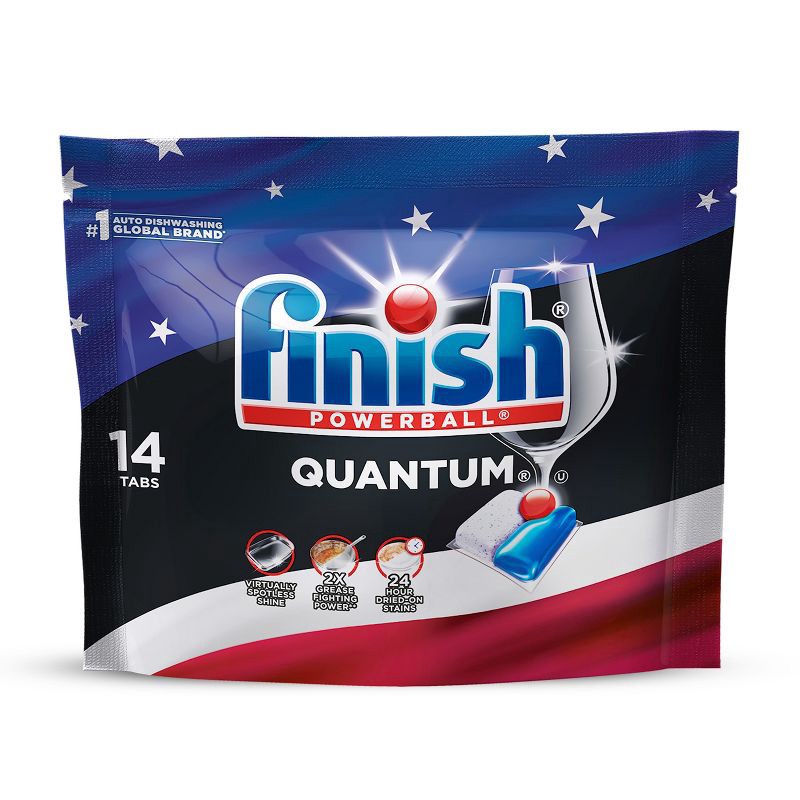 slide 1 of 9, Finish Quantum Dishwasher Detergent Tablets - 14ct, 14 ct