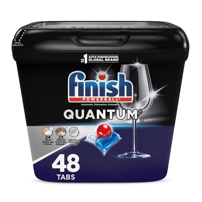 slide 1 of 7, Finish Quantum Dishwasher Detergent Tablets - 48ct, 48 ct