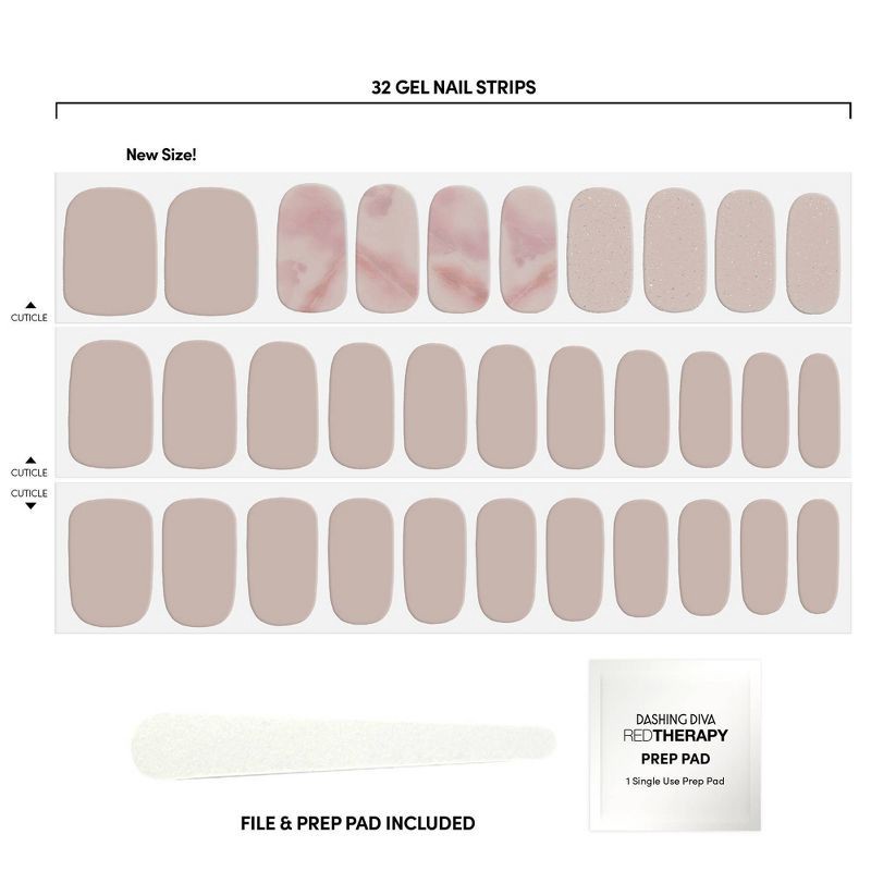 slide 3 of 4, Dashing Diva Gloss Nail Art - Maybe Marble - 32pc, 32 ct