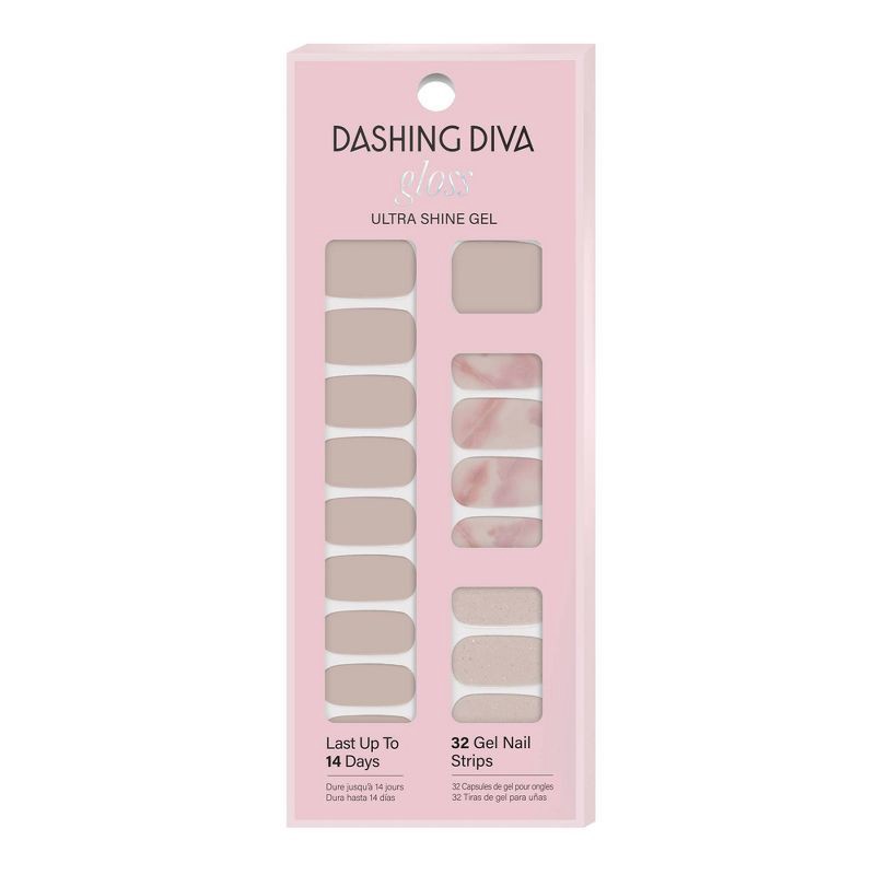 slide 1 of 4, Dashing Diva Gloss Nail Art - Maybe Marble - 32pc, 32 ct