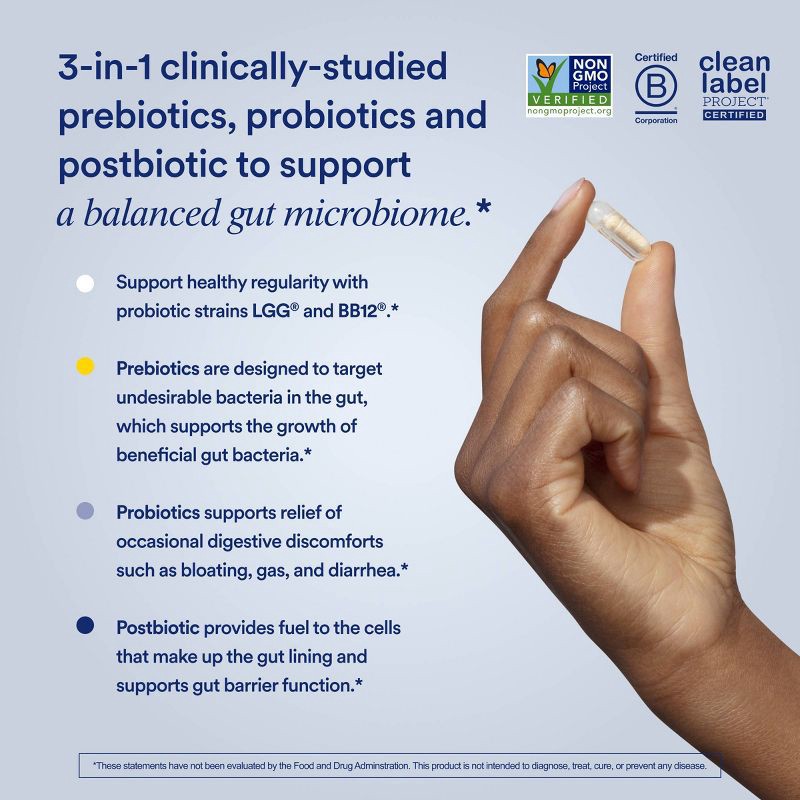 slide 3 of 11, Ritual Synbiotic+ - Probiotic, Prebiotic, Postbiotic, 3-in-1 Formula for Gut Health and Digestive Support Vegan Capsules - Mint Essenced - 30ct, 30 ct